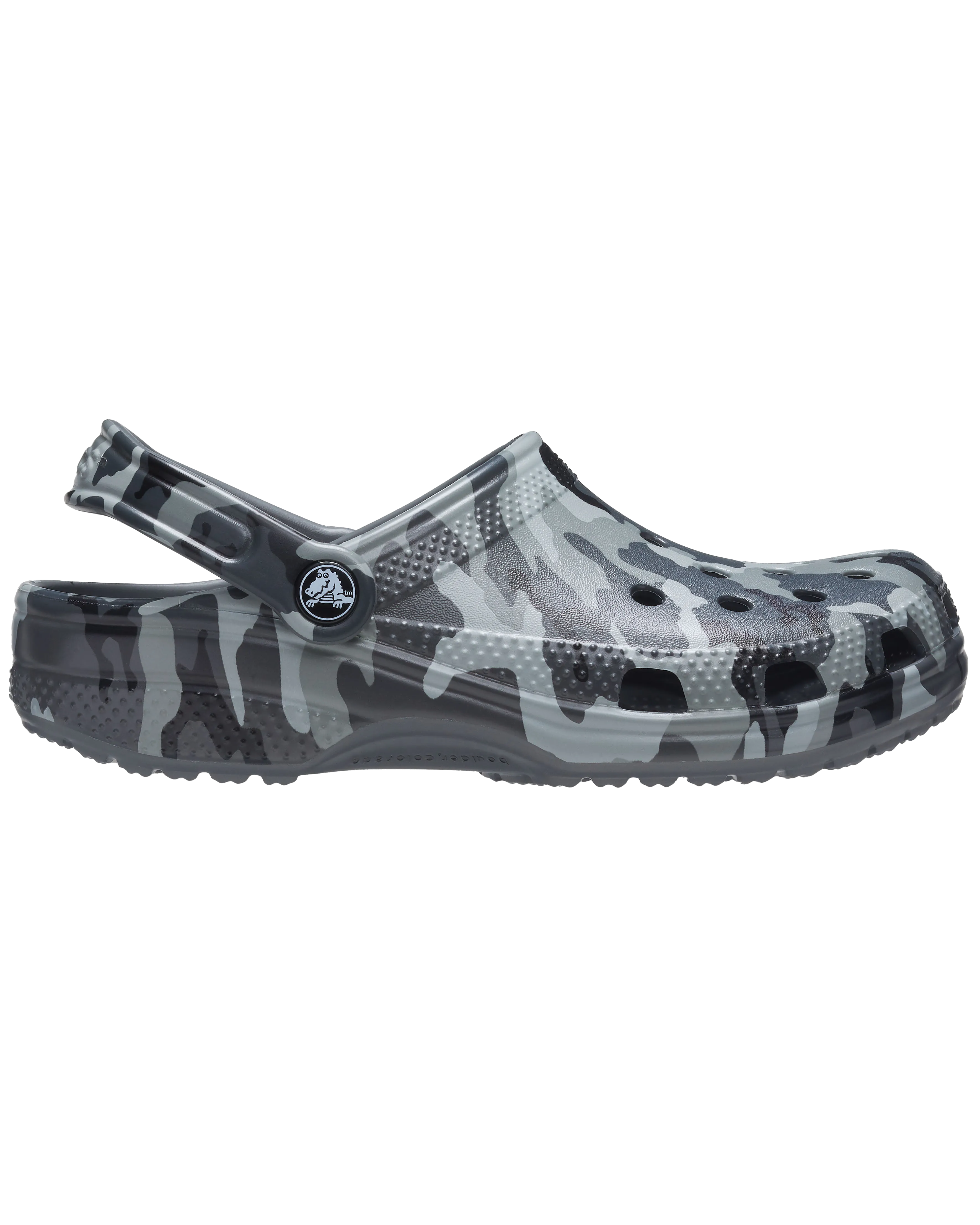 Classic Printed Camo Clogs in Slate Grey & Multi