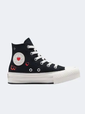 Converse All Star Eva Lift Platform Y2K Ps Girls Lifetsyle Shoes Black/Vintage White