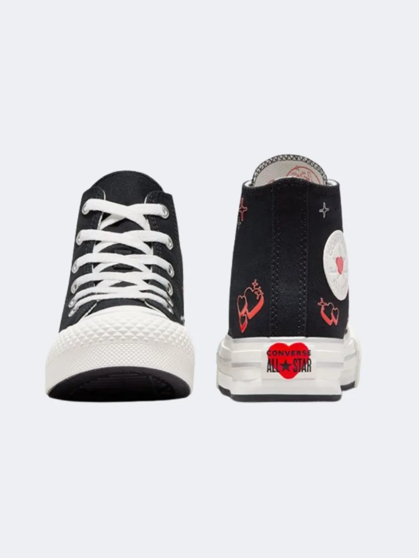Converse All Star Eva Lift Platform Y2K Ps Girls Lifetsyle Shoes Black/Vintage White