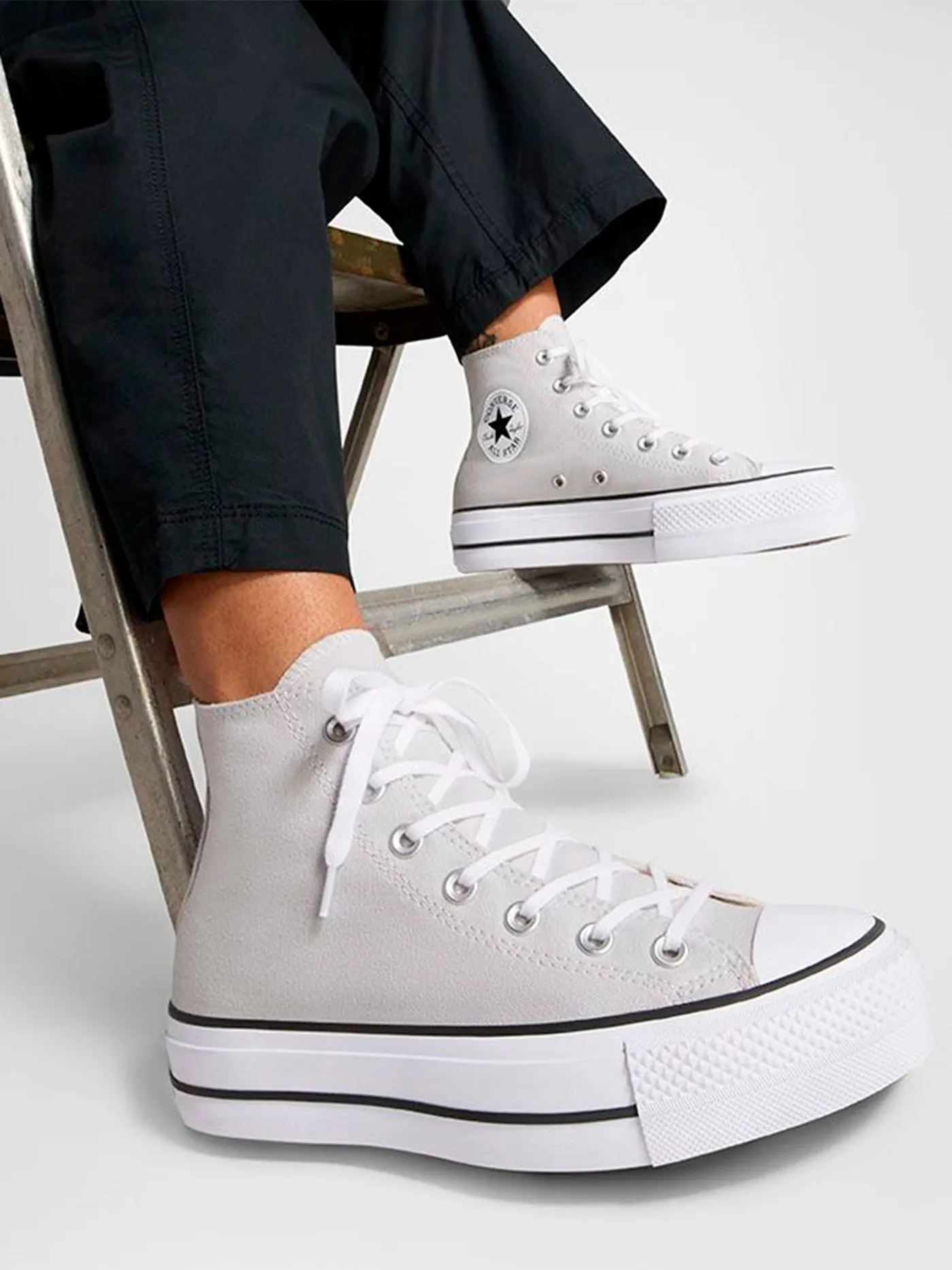 CTAS Lift Platform Hi Barely Grey/White/Black Shoes