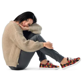 Flannel Women’s lace-up canvas shoes